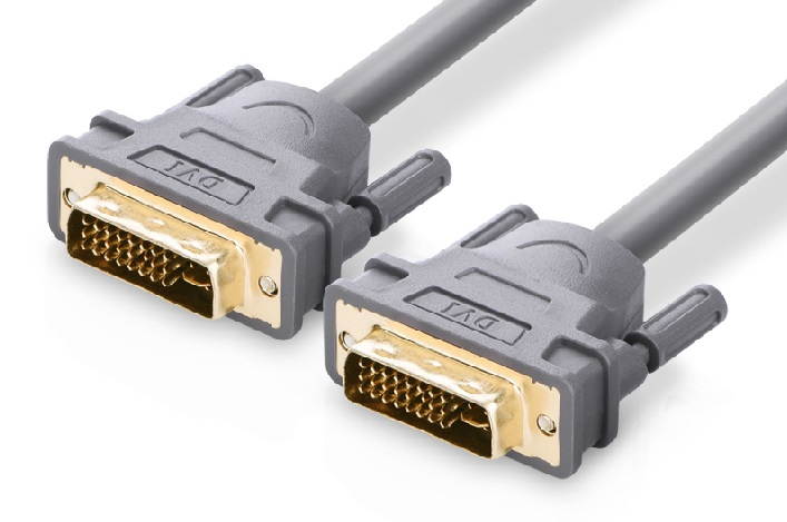 DV103 6.56ft/2m DVI-D(24+1) male to DVI-D (24+1)male Digital Dual Link Cable 24K gold plated