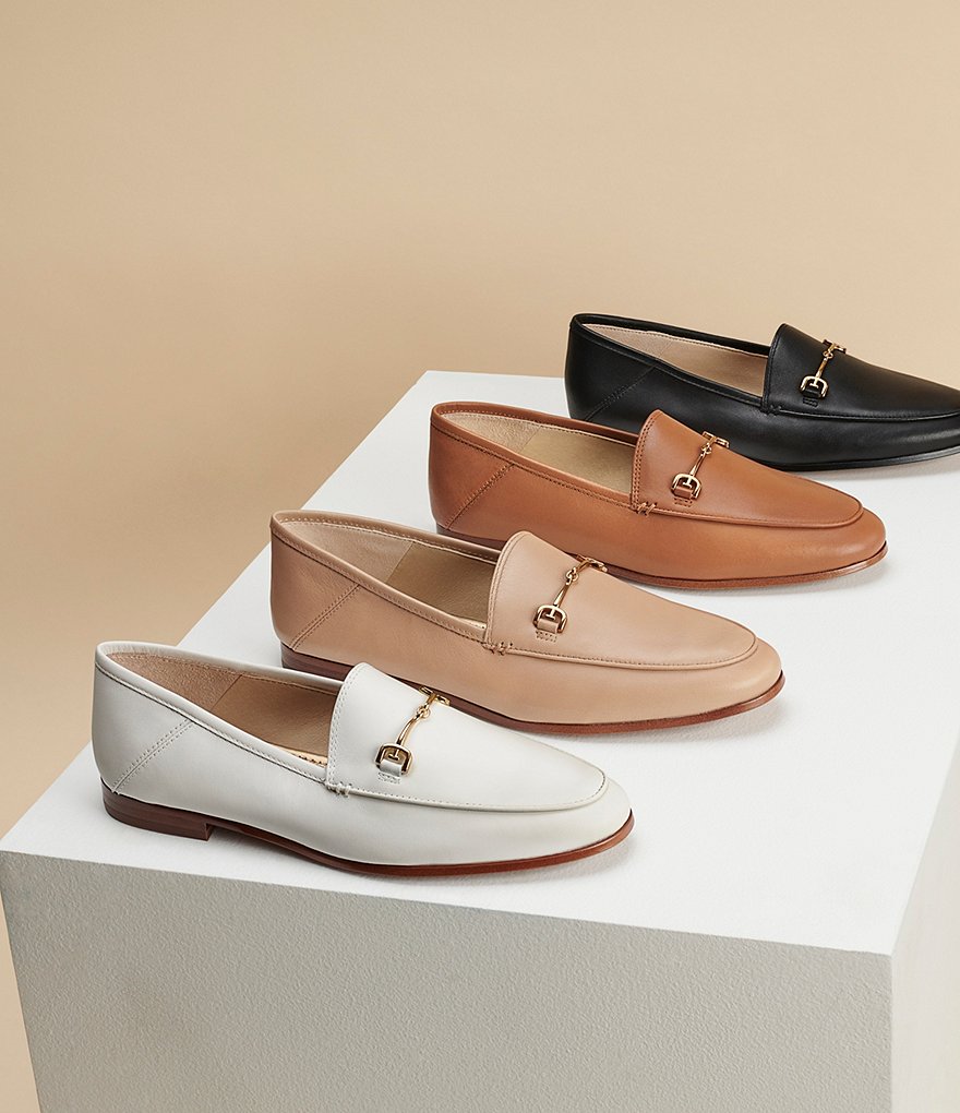 Jack Rogers Blair Pointed Toe Bow Leather Flats