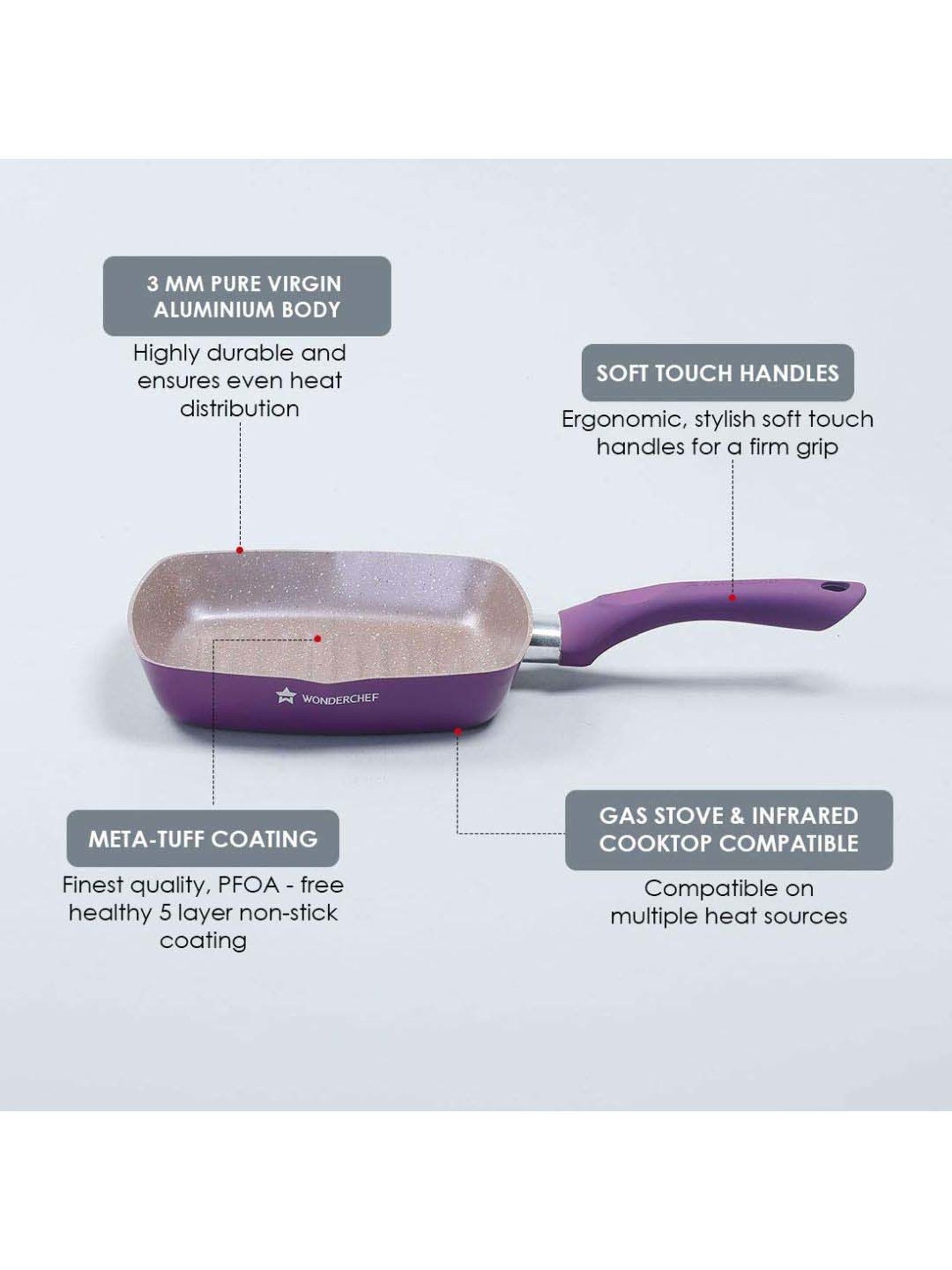 HAZEL Silver Induction Bottom Tope Stainless Steel Patila - 17.7 cm (2500 ml)