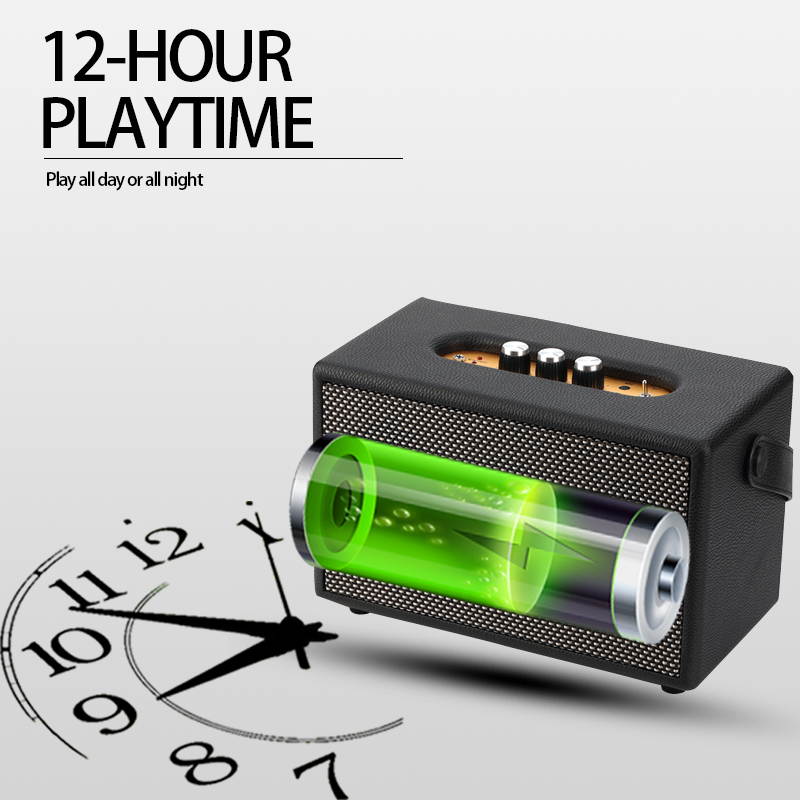 Bluetooth Speaker Fashion portable Music Player chargeable 8-10H 4000Mah AUX Stereo 3 speakers