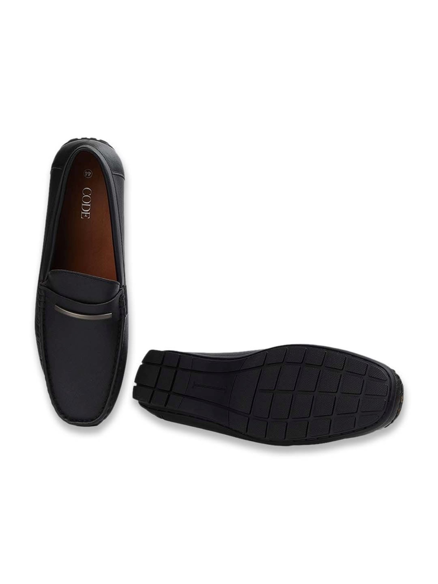 Code by Lifestyle Men's Black Casual Loafers