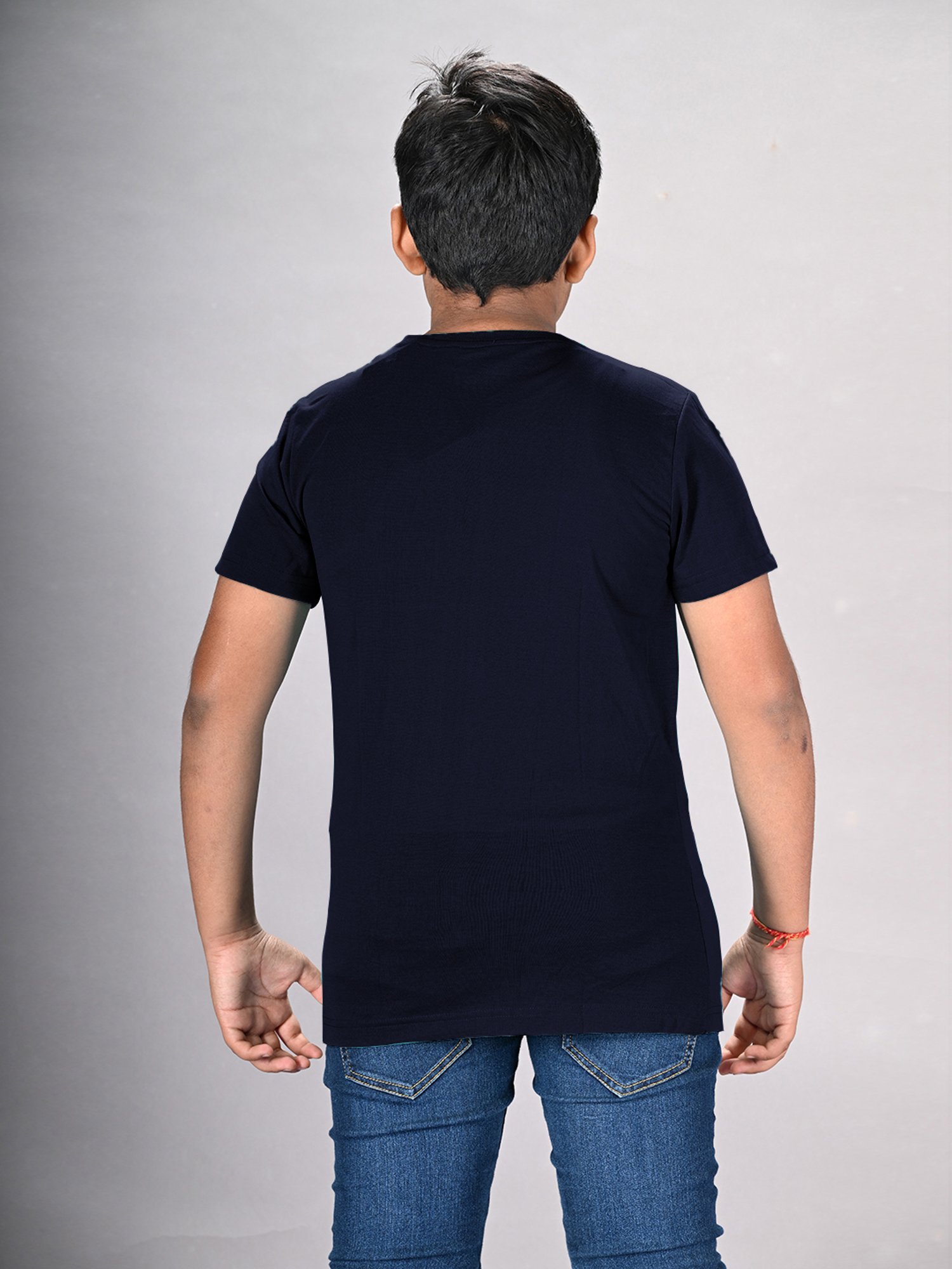 Lux Nitro Boys Blue & Black Solid T-Shirt (Pack Of 3)