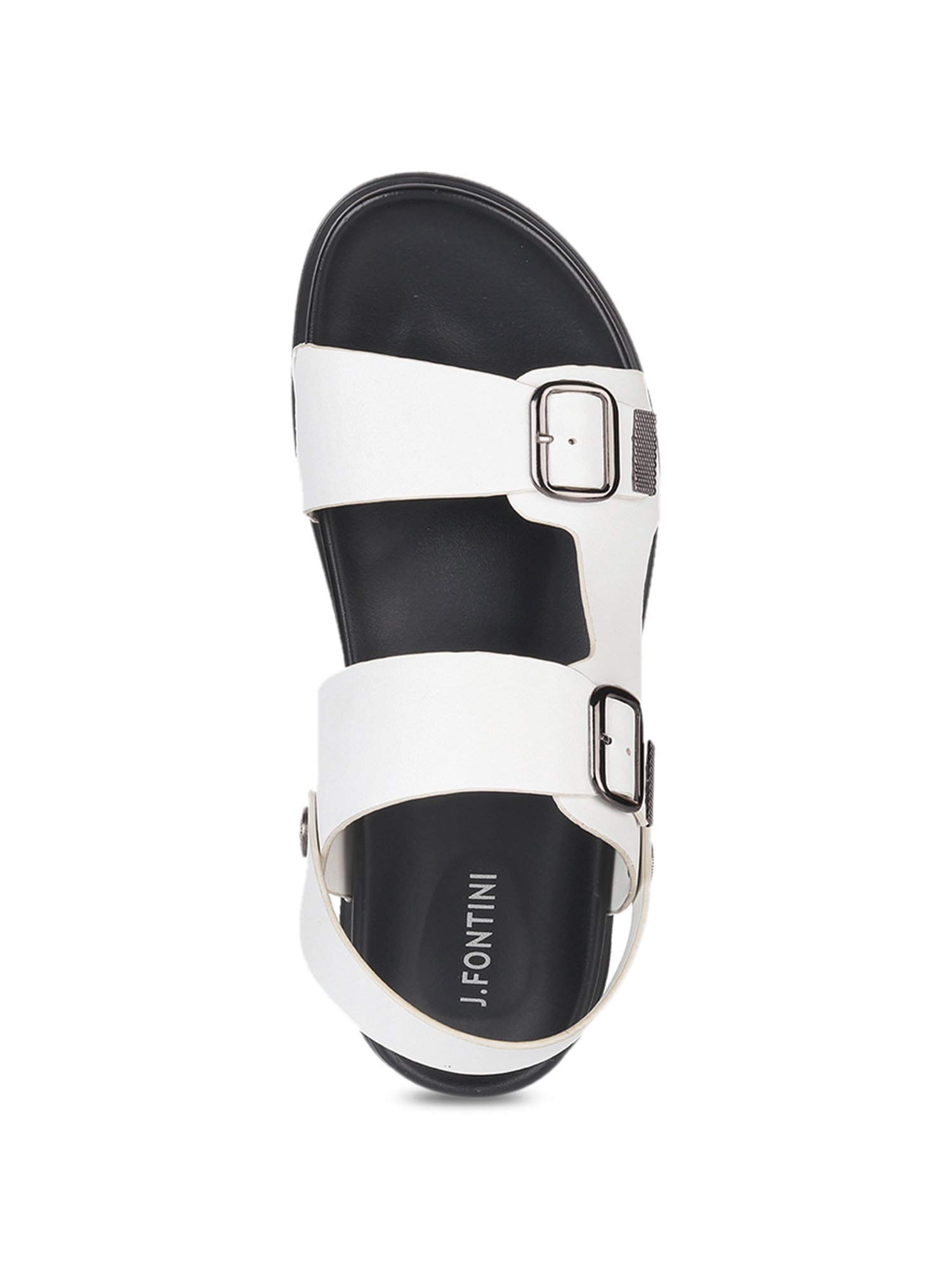 J. Fontini by Mochi Men's White Sling Back Sandals