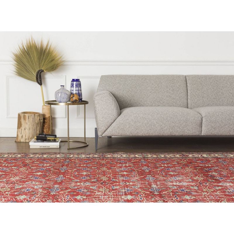 6'9"x10'2" Vintage One-of-a-Kind Luigia Rug Red - Revival Rugs