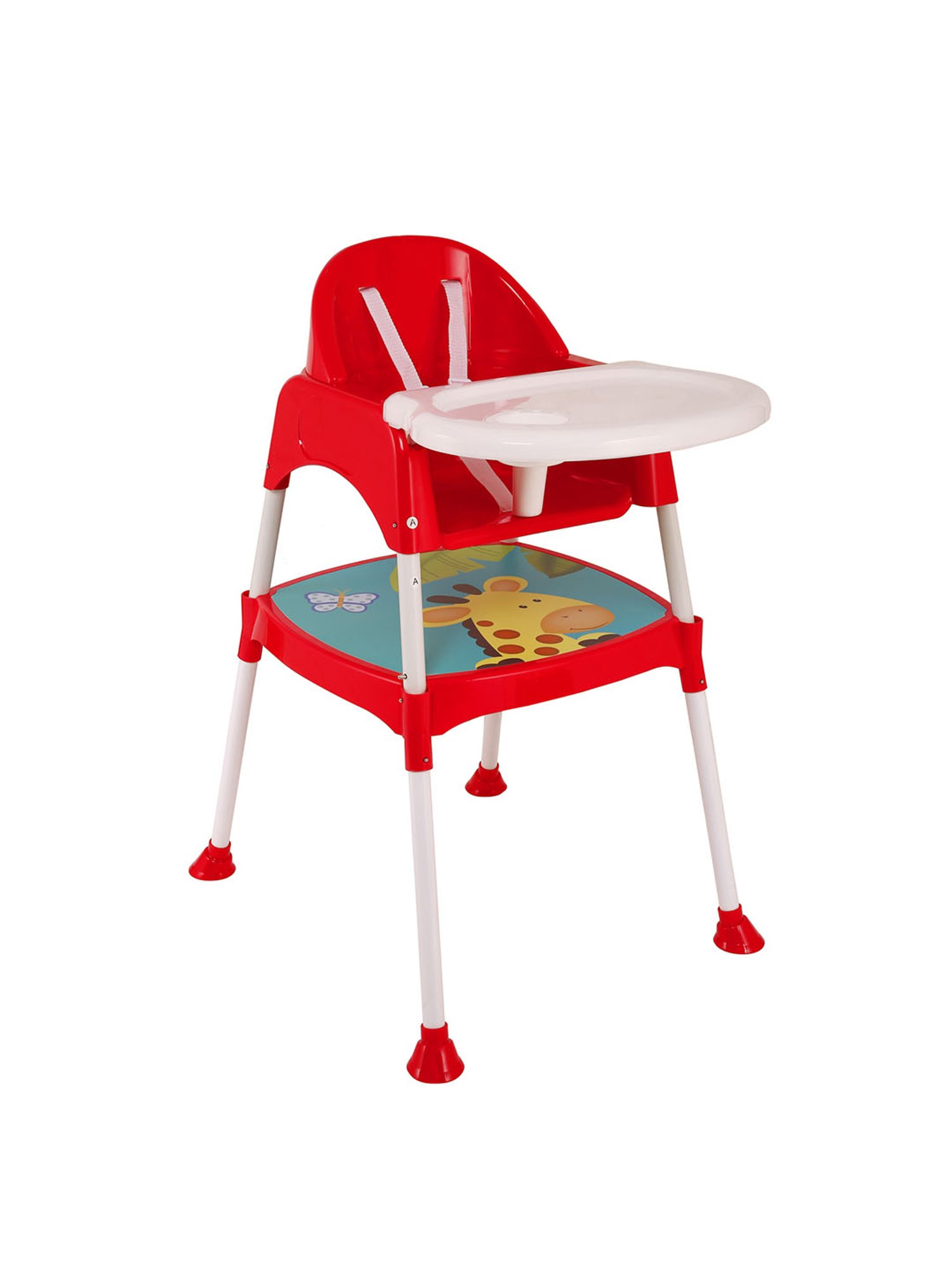 Baby Moo Giraffe Red High Dining Chair