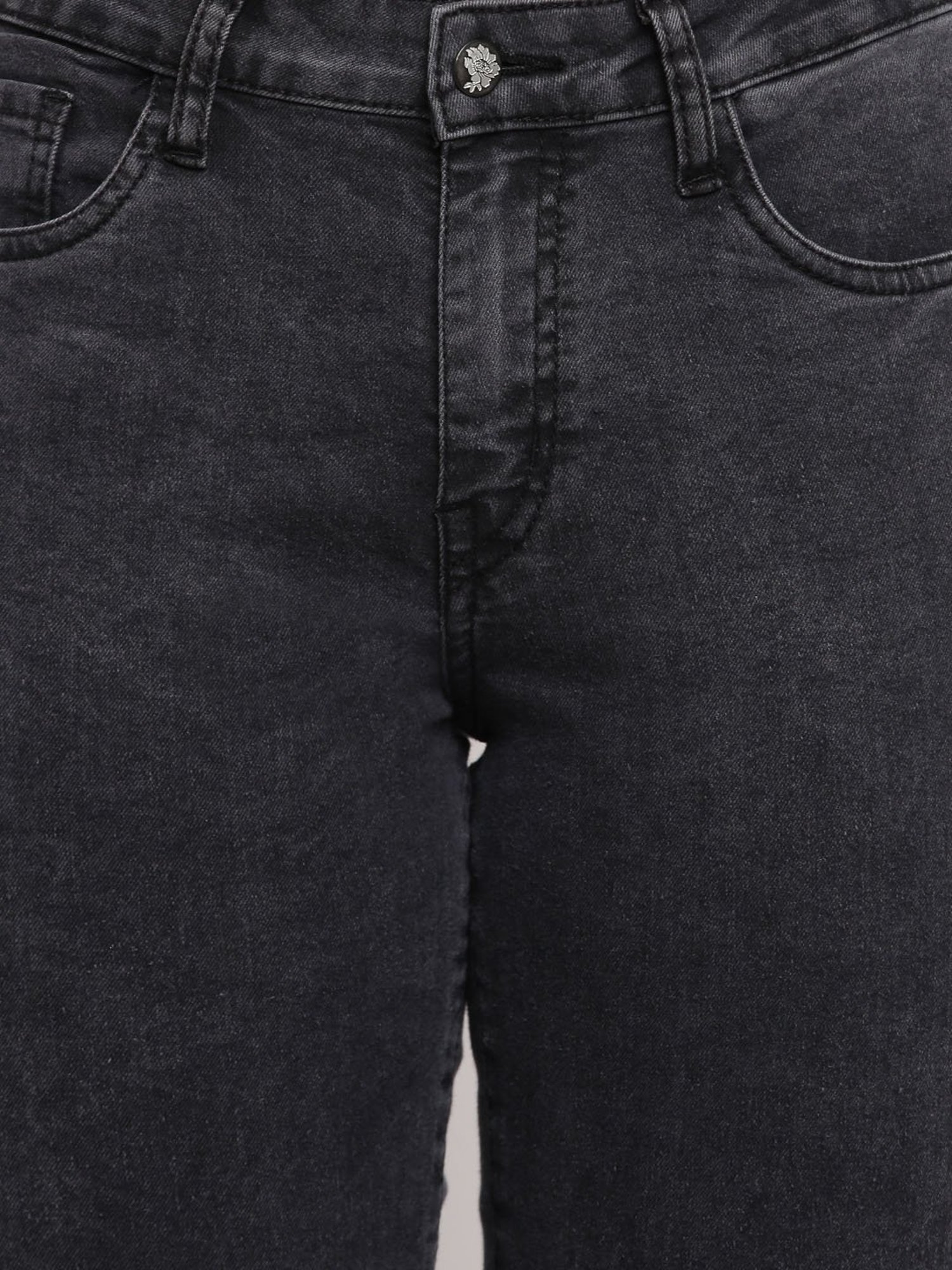 Tales & Stories Black Distressed Jeans