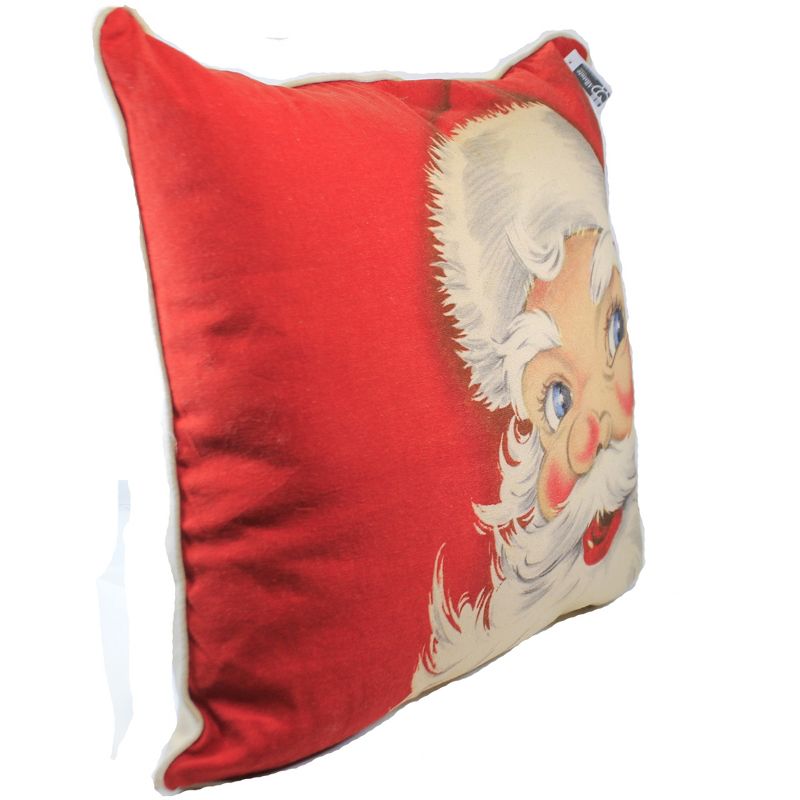 Christmas 20.0" Santa Pillow Lg Claus Rosy Cheeks Home Decor  -  Decorative Pillow