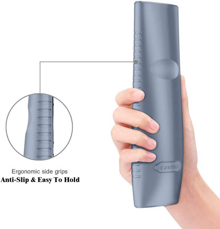 Fintie Remote Case for Vizio XRT136 Smart TV Remote, CaseBot Lightweight Anti-Slip Shockproof Silicone Cover for Vizio XRT136 LCD LED TV Remote Controller, Cloudy Blue