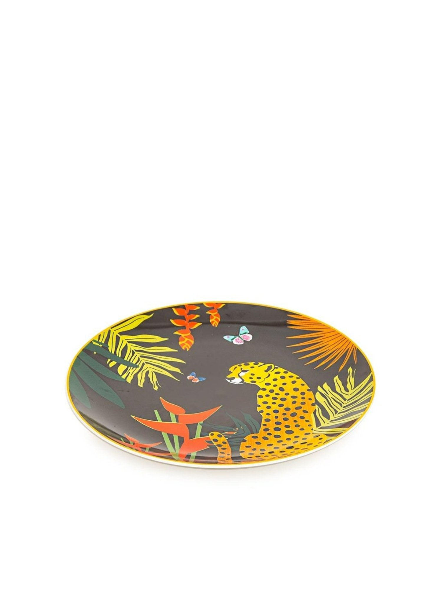 Pure Home and Living Transparent Glass Textured Dinner Plates