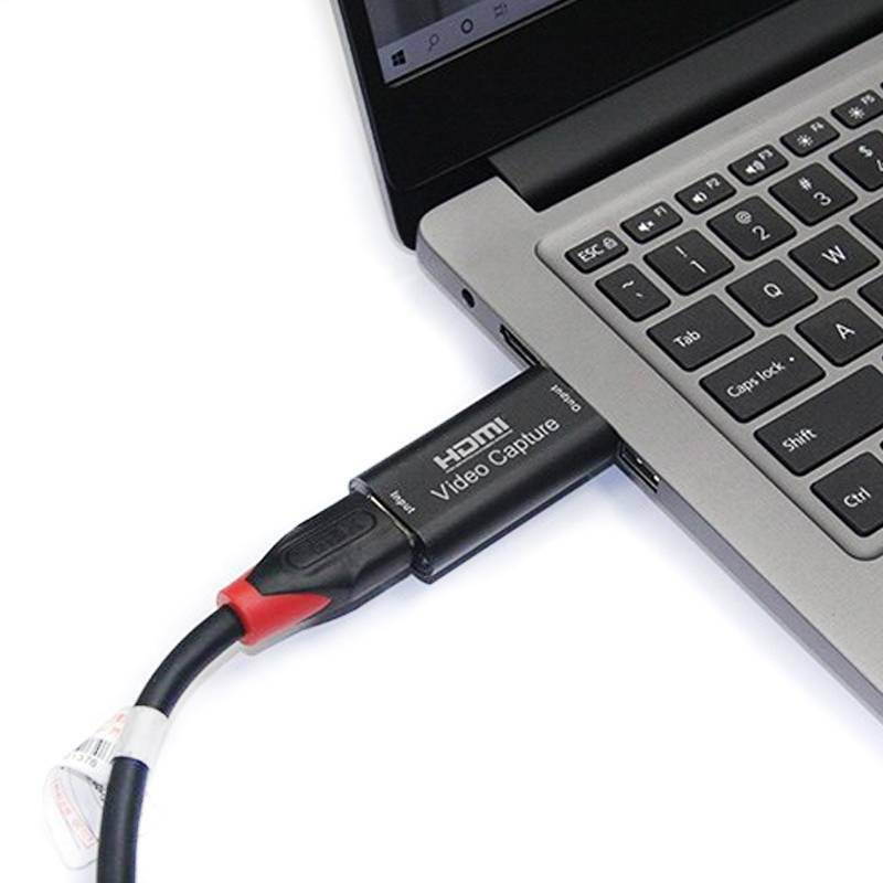 HDMI Video Capture Card, HDMI to USB 1080p Audio Video Capture Card, Full HD Recording, Connect DSLR Camcorder or Action Cam to PC/Mac for High Definition Acquisition, Live Broadcasting