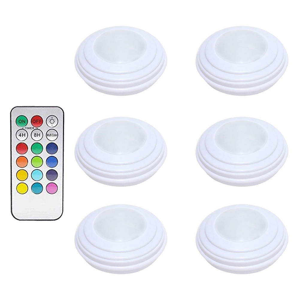 LED Touch Sensor Lights Set Wireless Bedside Night Lamp Closet Light for Cloakroom Bedroom Kitchen (1 with 6 Lights)