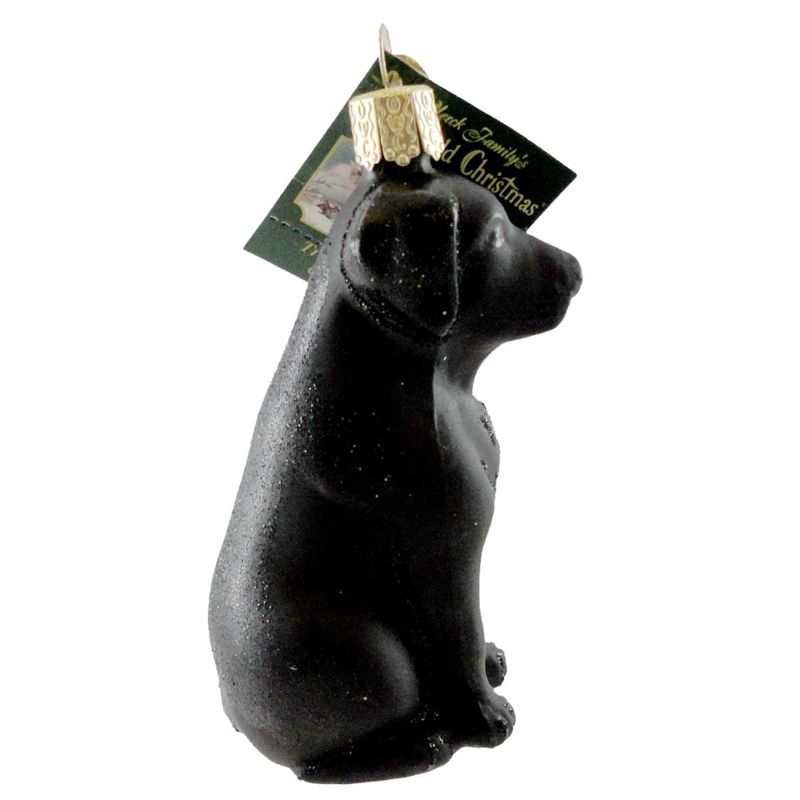 Old World Christmas 3.75" Labrador Retriever Black Ornament Dog Lab Best Friend  -  Tree Ornaments