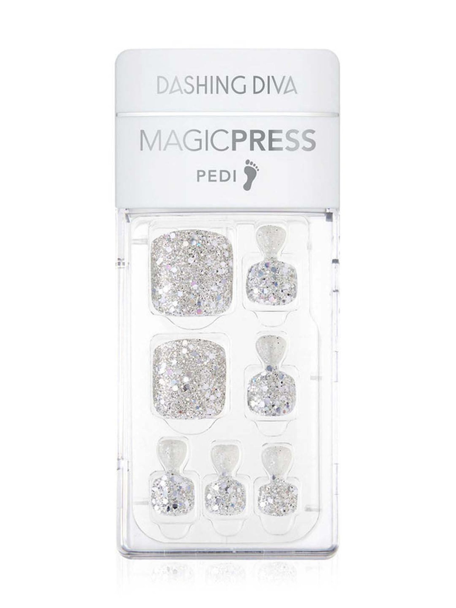 Dashing Diva MAGICPRESS Silver Sparkling