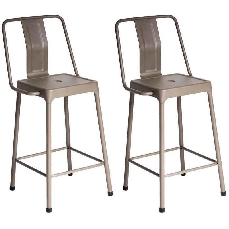 Energy Counter Stools - Set of 2 - Cappuccino - LumiSource