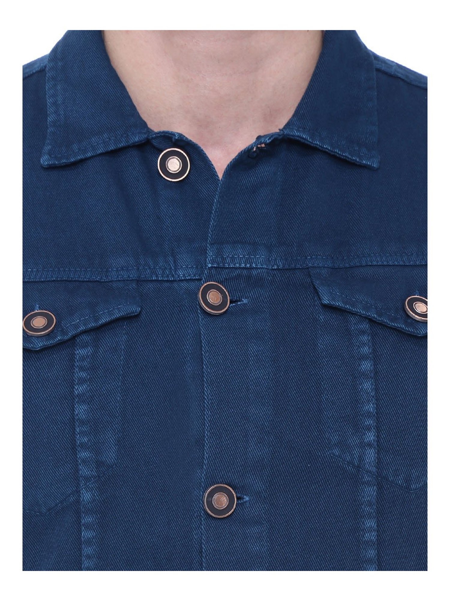 Kuons Avenue Blue Shirt Collar Denim Jacket
