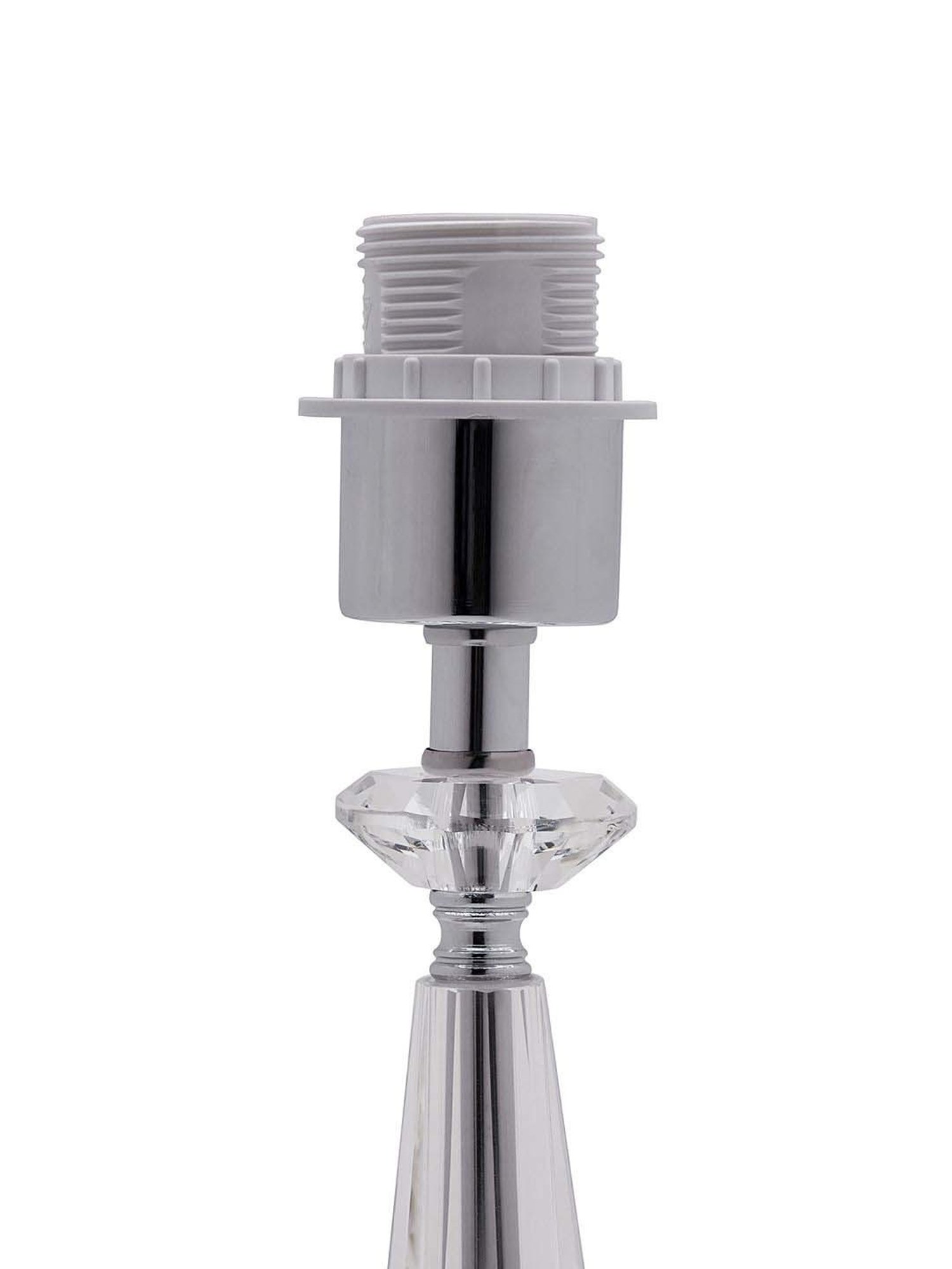 Pure Home and Living Transparent Glass Teardrop Shaped Small Table Lamp Stand