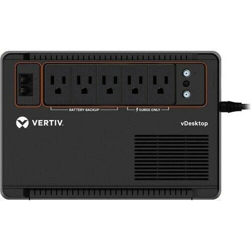 VERTIV VDSK400LV 400VA Wall/Desktop/Floor Mountable UPS