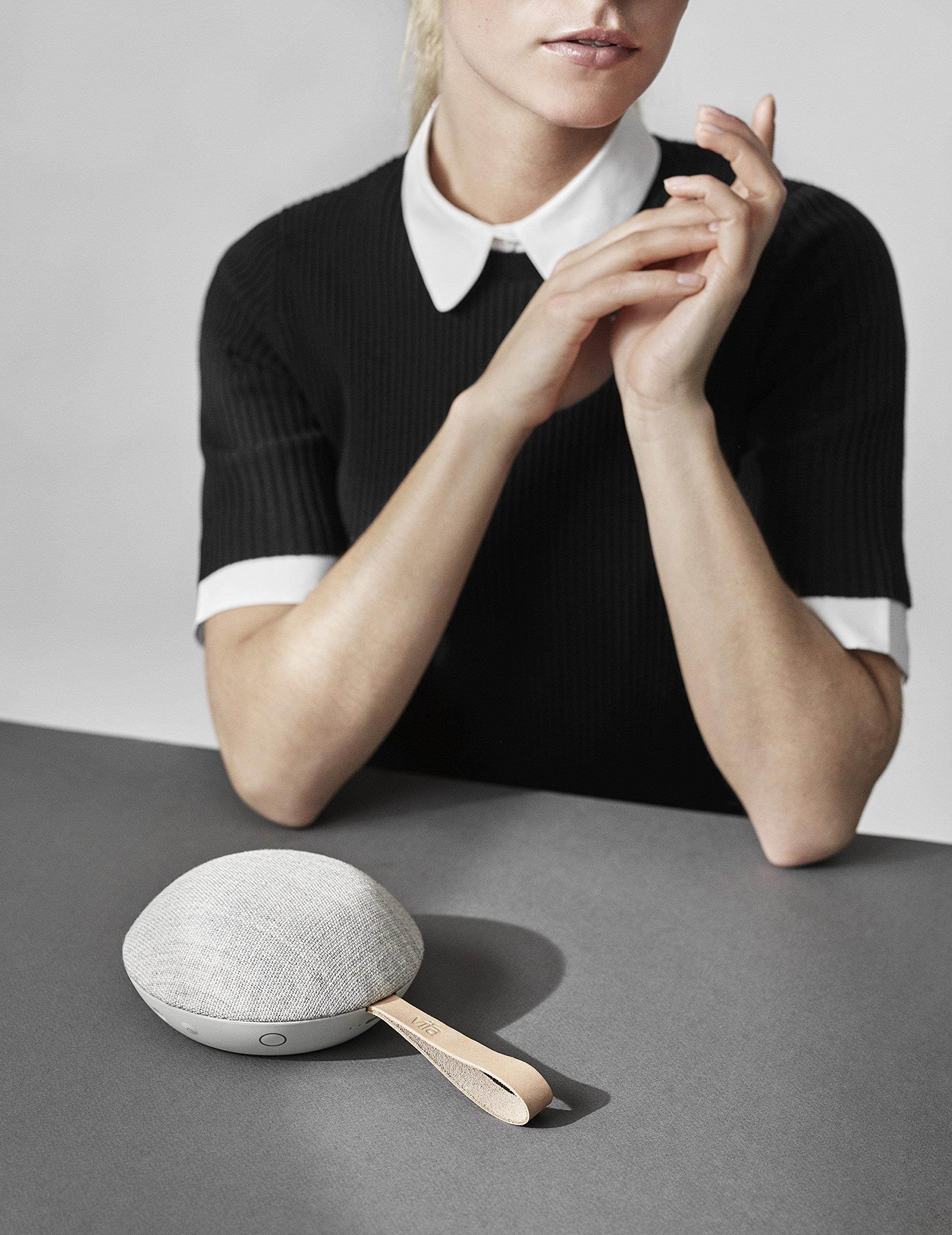 Vifa Reykjavik Sleek Compact HiFi Rechargeable Bluetooth Sandstone Grey Speaker