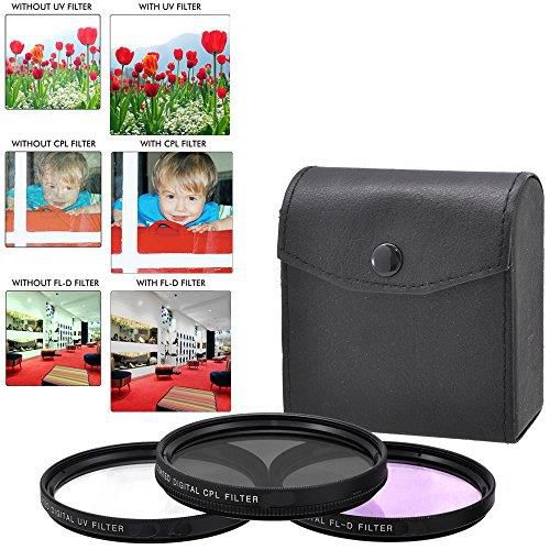 67MM Multi-Coated Professional Lens Filter (Ultraviolet-Circular Polarizer-Fl...
