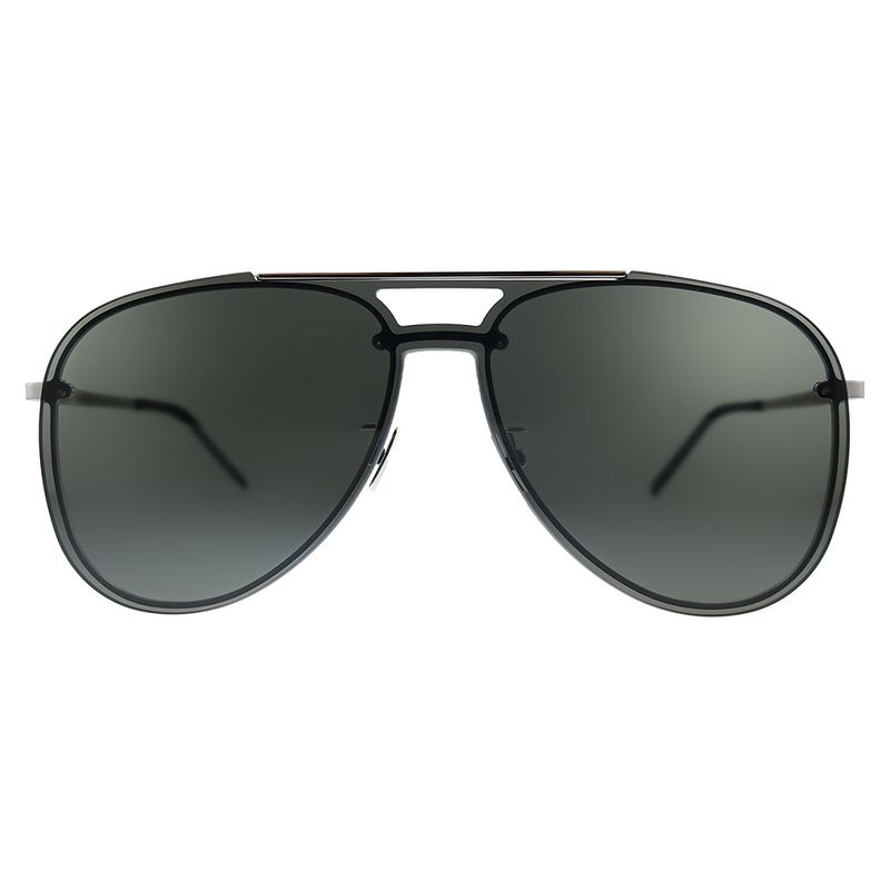 Saint Laurent SL CLASSIC11 MASK 001 Unisex Aviator Sunglasses Silver 99mm
