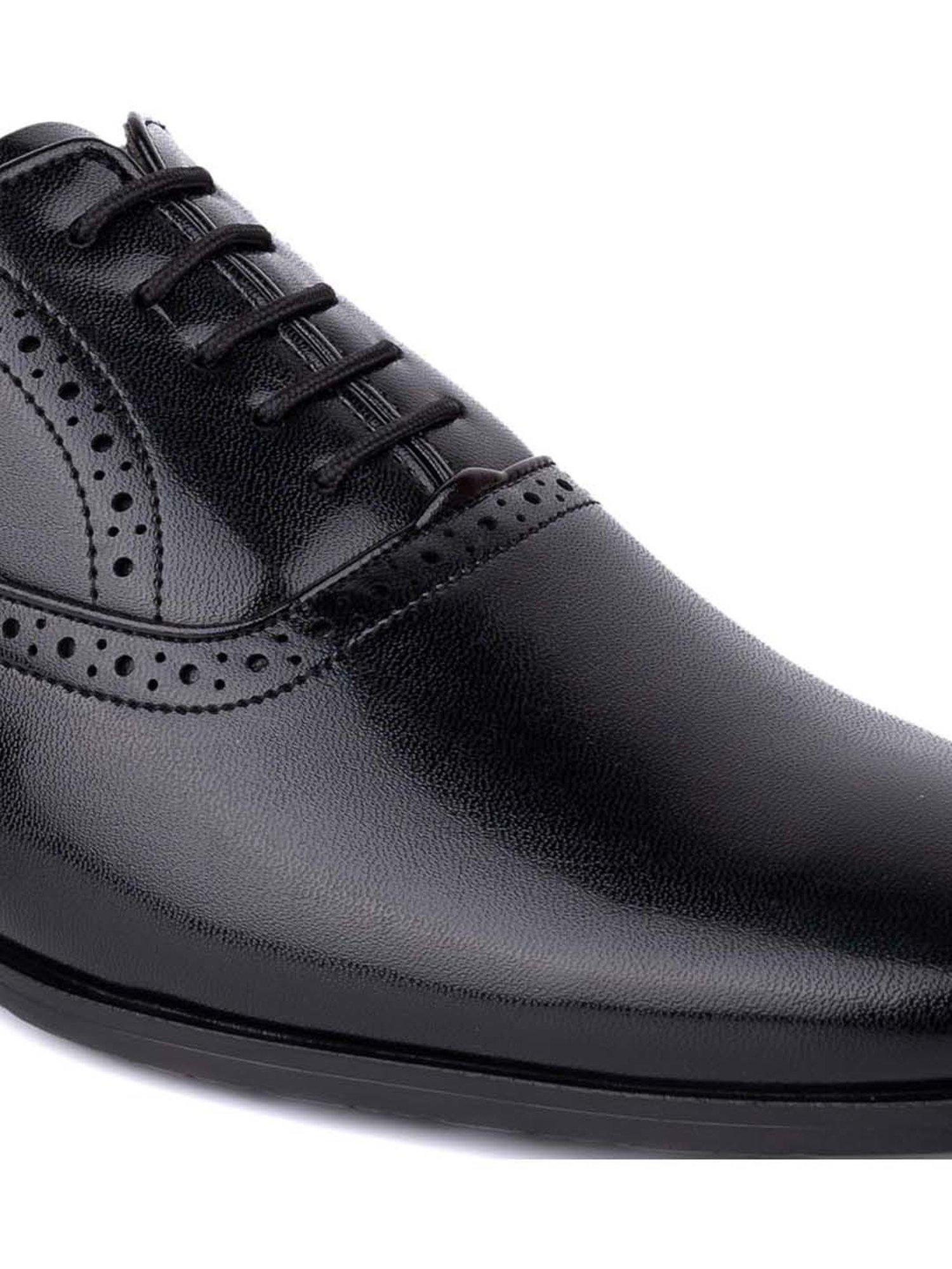 Hydes N Hues Men's Ink Black Oxford Shoes