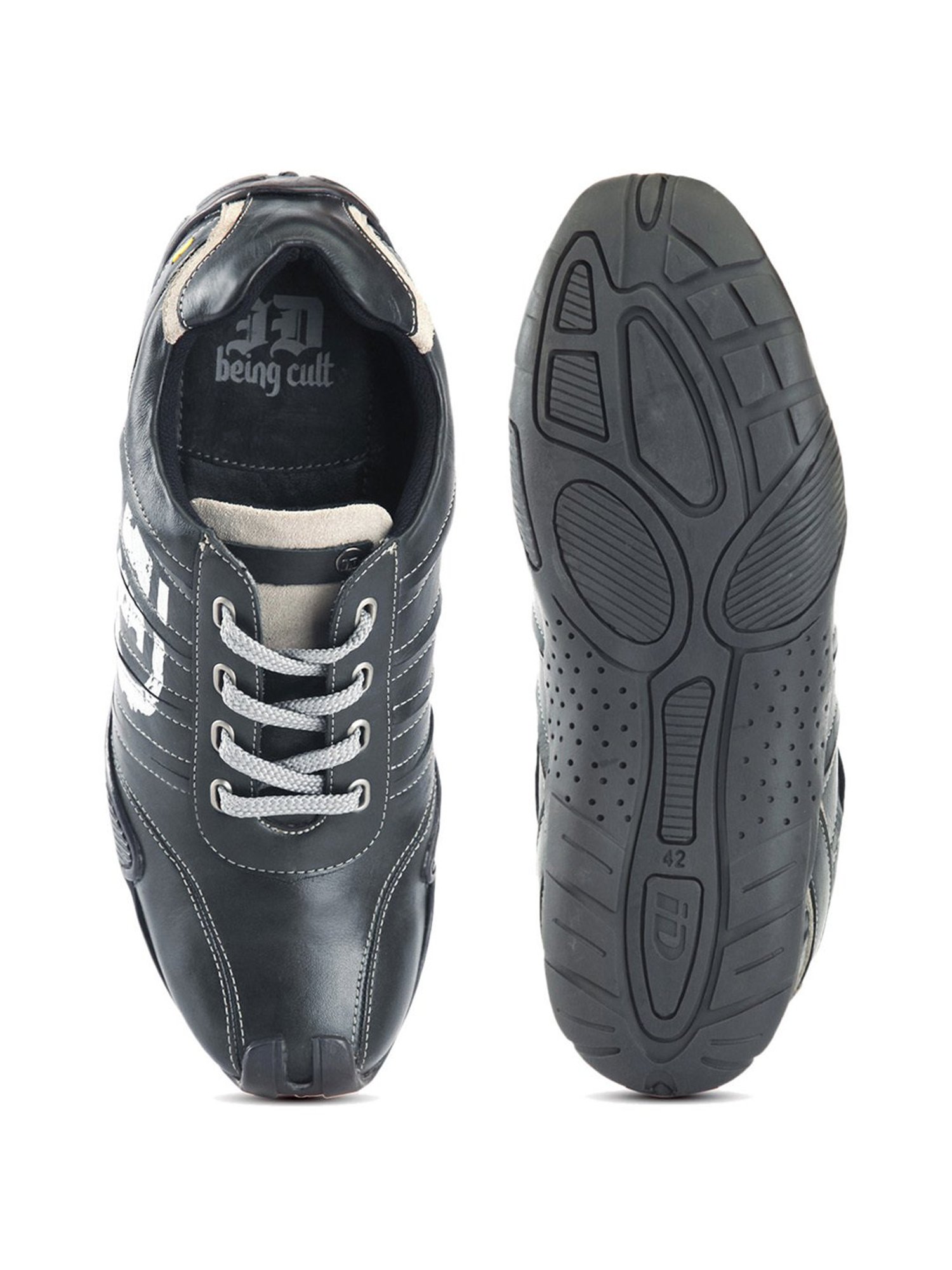 ID Men's Charcoal Casual Sneakers