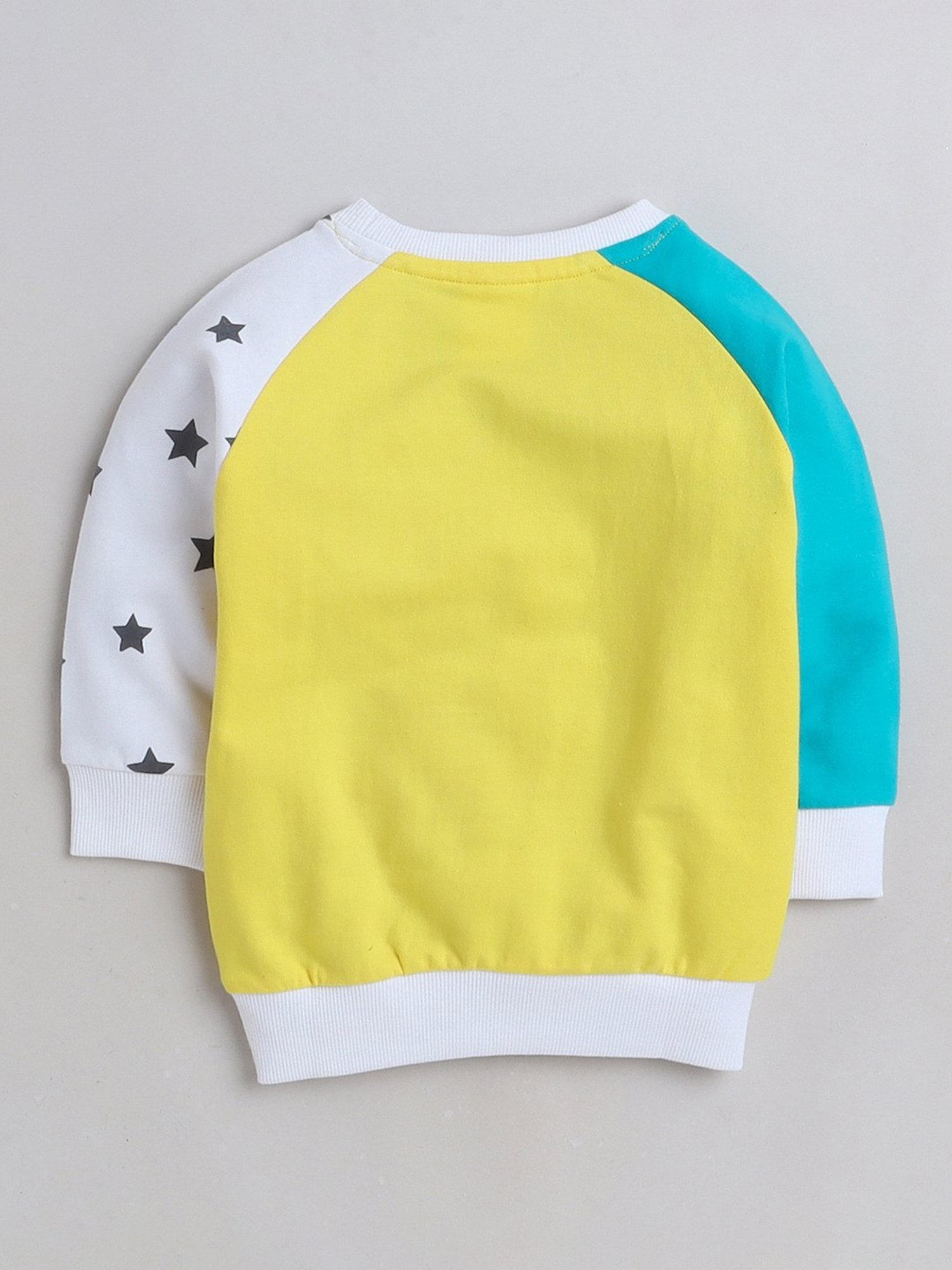 Bumzee Kids Yellow Printed Full Sleeves Sweatshirt