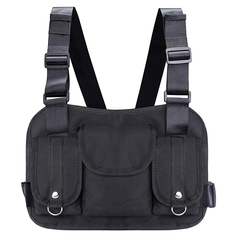 Fashion Chest Front Bag Pouch Multipurpose Sport Backpack Daypack Nylon Tactical Chest Rig for Men Women