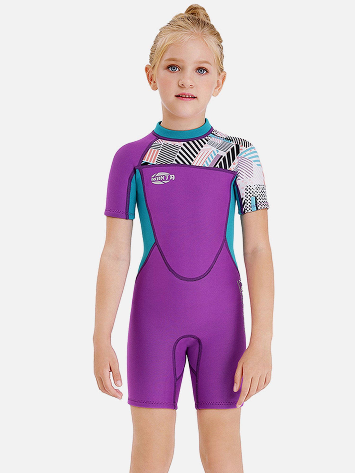 IO Kids Multicolor Printed Maillot
