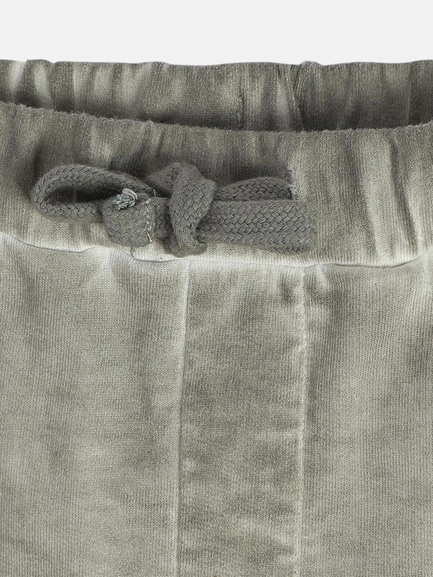 MINIKLUB Boys Light Gray Cotton Printed Full Sleeves Jogger