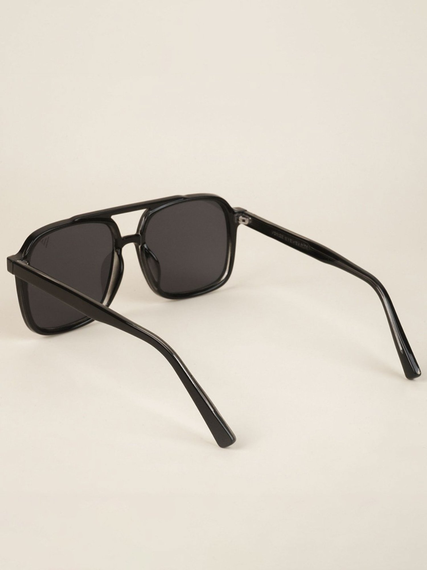 Voyage Black Wayfarer UV Protection Unisex Sunglasses