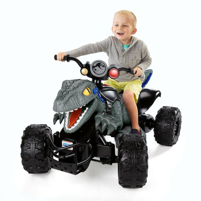 Power Wheels 12V Jurassic World Dino Racer Powered Ride-On