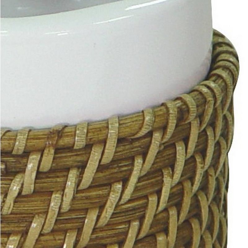 Hana Toothbrush Holder Gold - Elegant Home Fashions