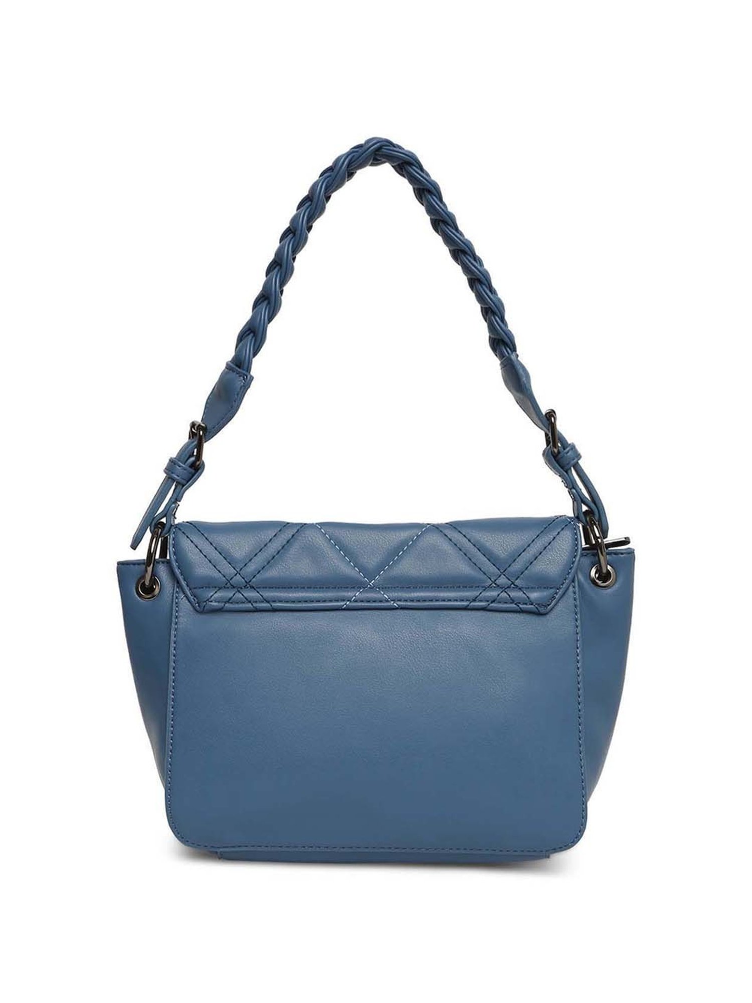 Marina Galanti Blue Quilted Medium Sling Handbag