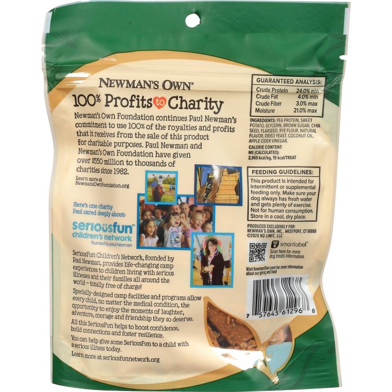 Newman's Own Hickory Smoke Plant Based Jerky Soft Chewy Dog Treats - 5oz