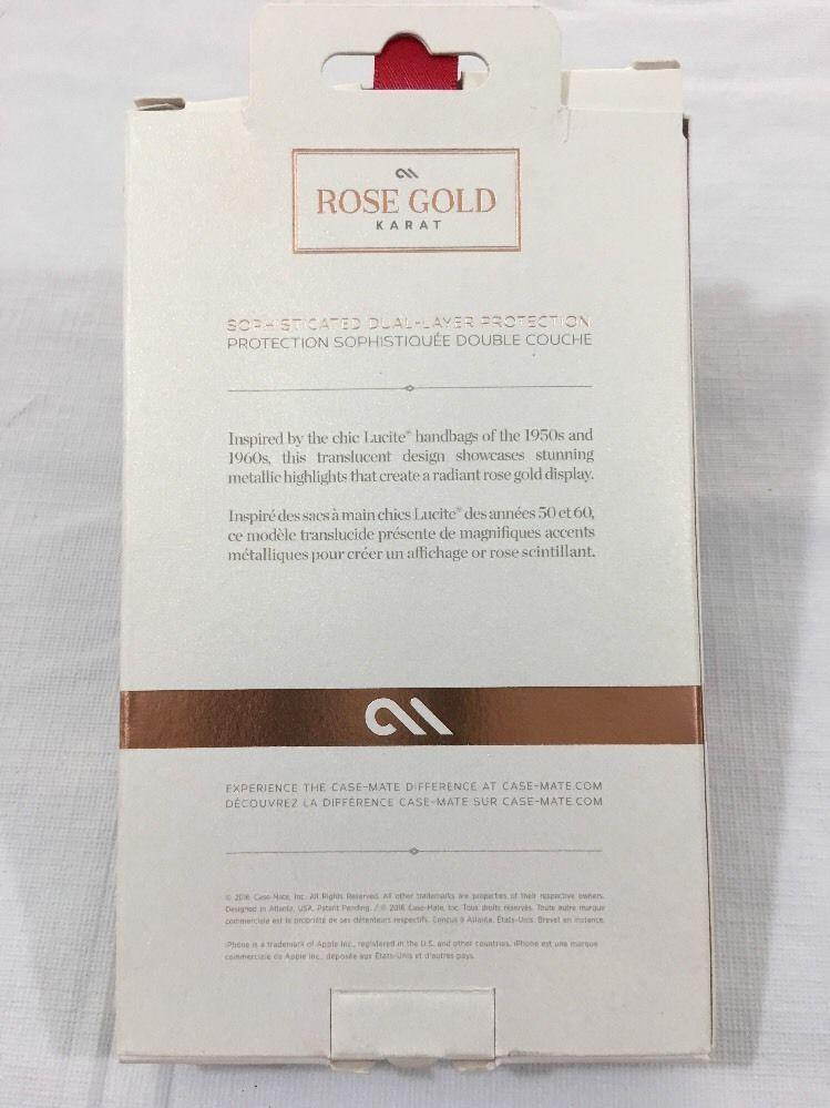 Case-Mate, Karat Case Rose Gold, iPh Indigo for Apple iPhone SE