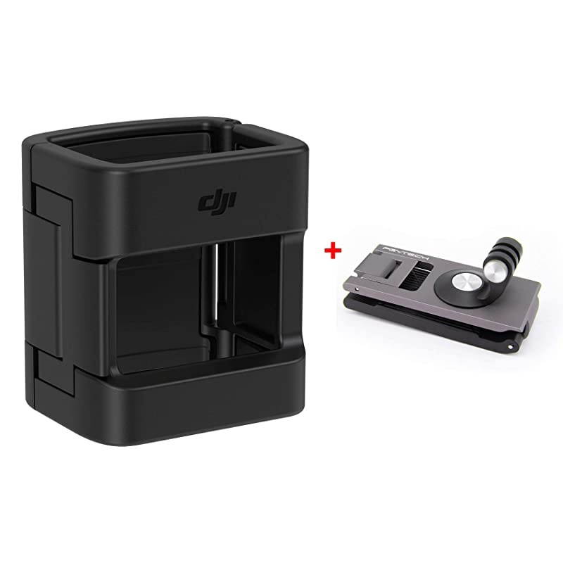 Genuine Wireless Module Expansion Controller Wheel Camera Hand Wrist Strap Phone Smartphone Adapter Compatible with DJI OSMO Pocket Accessories (DJI Mount +  Action Camera Strap Holder)