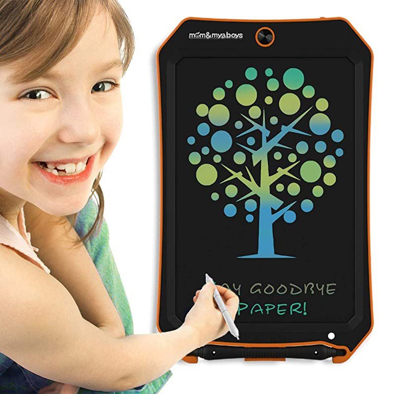 Colorful LCD Electronic Writing Blackboard Toys for 49Year Old BoysTeen Boy Girl Birthday Presents Gifts85 Handwriting Paper Drawing Tablet for Kids at Home or OutdoorOrangecc