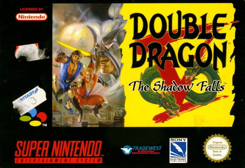 Double Dragon V 5 the Shadow Falls (Super Nintendo SNES)
