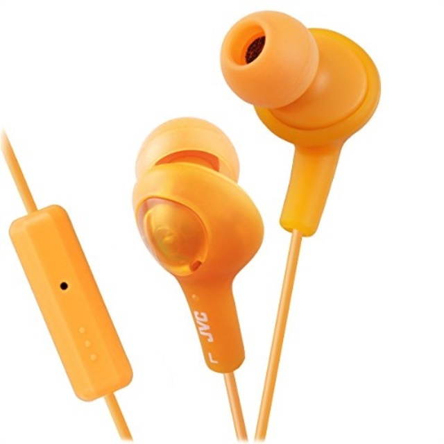 JVC HAFR6D Gumy Plus Headphones (Orange)