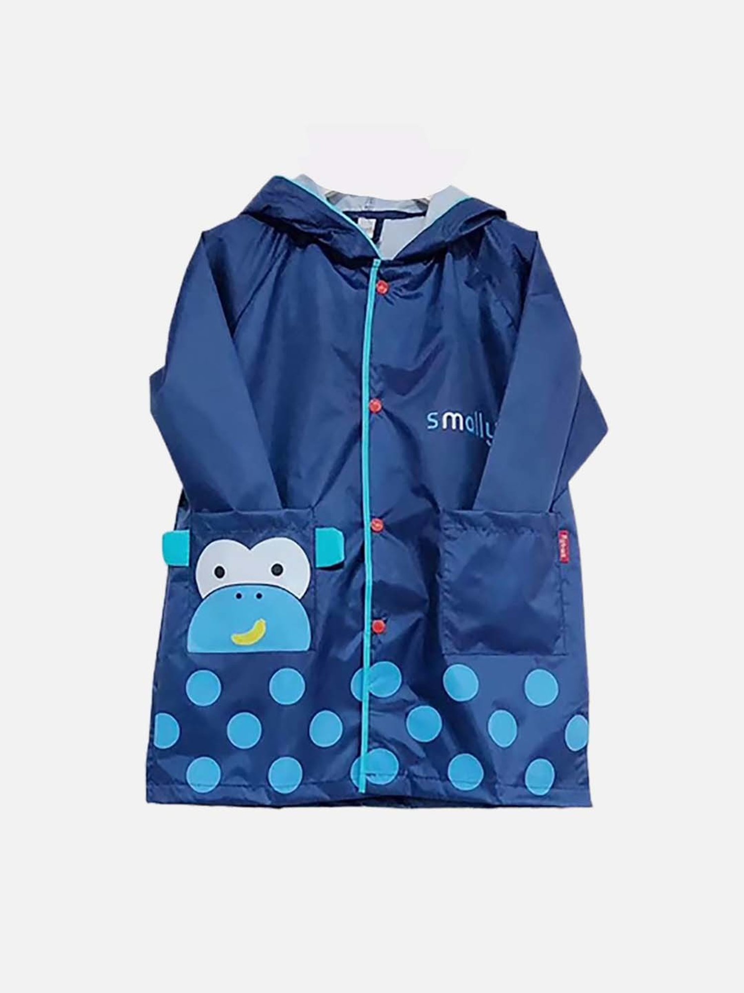 Little Surprise Box Kids Yellow Printed Full Sleeves Raincoat