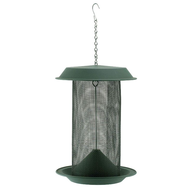 Woodlink 24501 Magnum 4-Quart 5-Pound Nyjer Thistle Seed Hanging Screen Bird Feeder, Dark Green