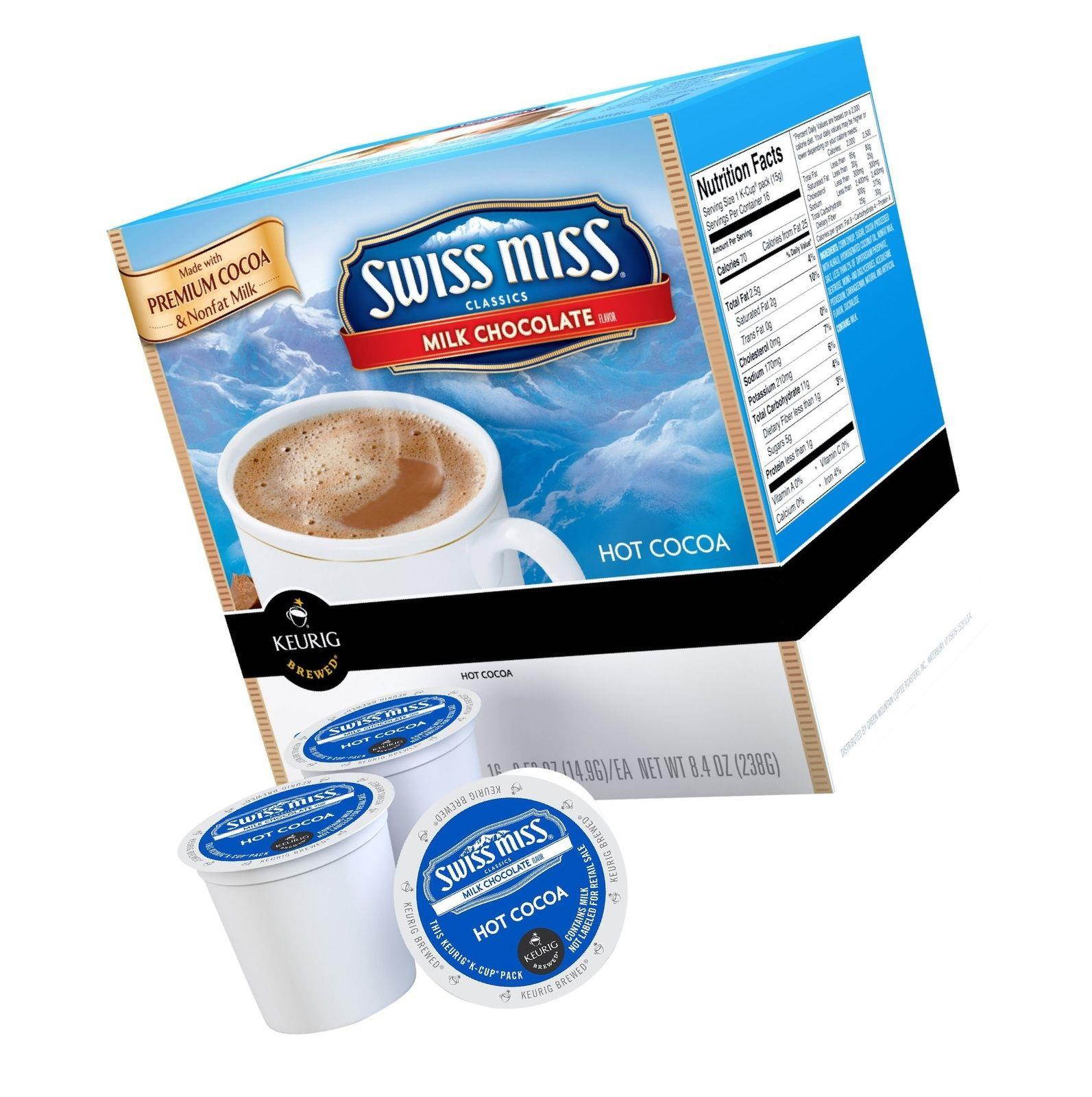 Keurig Swiss Miss Milk Chocolate Hot Cocoa 44-ct. K-Cup Pods Value Pack (Pack...