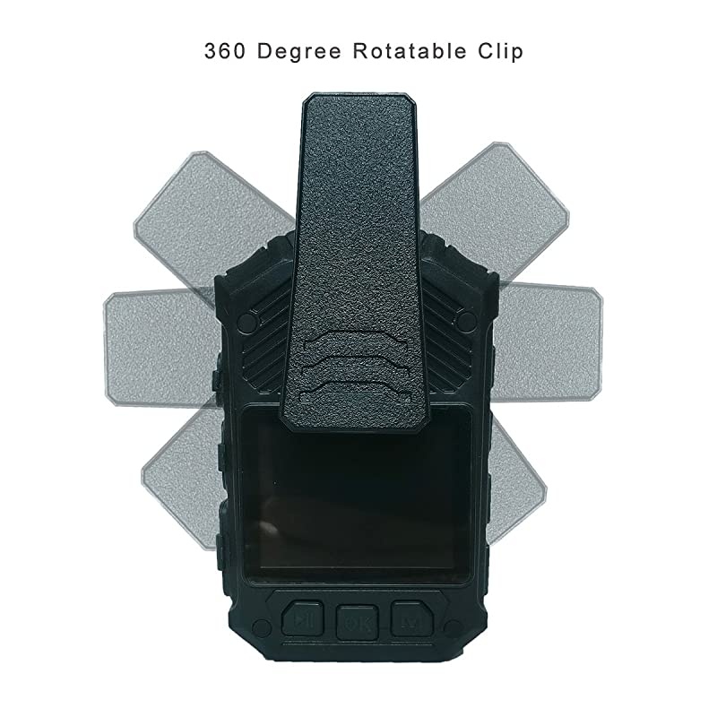 1296P HD Police Body Camera for Law Enforcement with 2 Inch Display Night Vision Built in 64G Memory and GPS