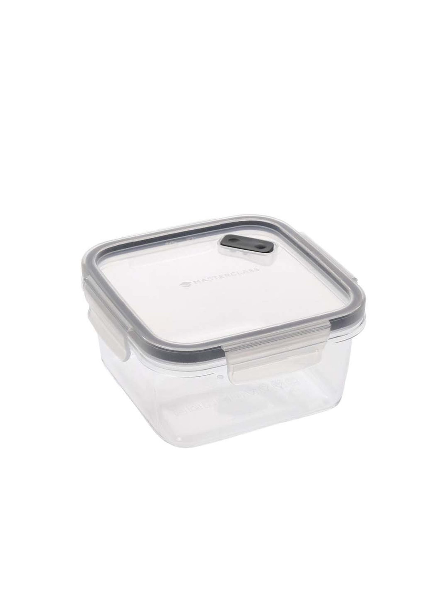 MasterClass Transparent Plastic Square Food Storage Container (1.4 L)