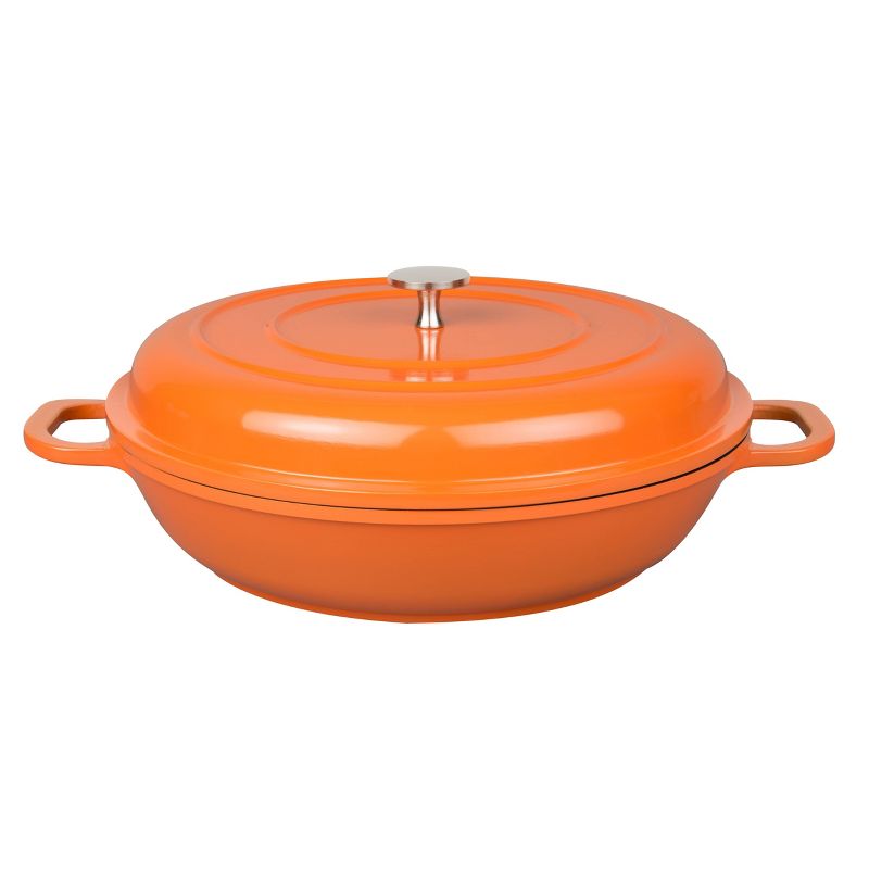 MasterPan 3qt Non-Stick Cast Aluminum Dutch Oven Orange