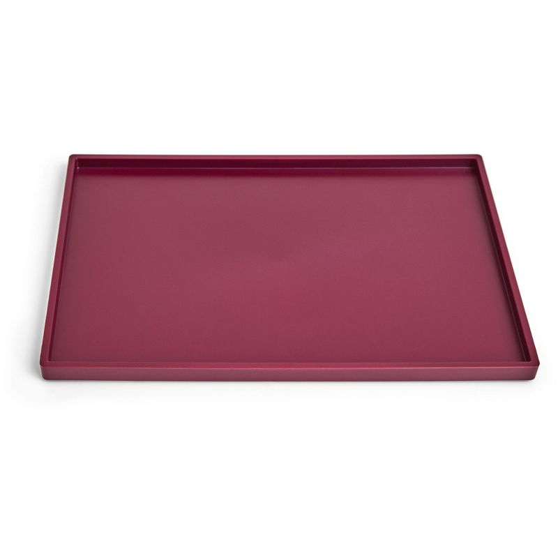 TRU RED Slim Stackable Plastic Tray, Purple TR55267 