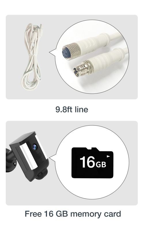 WiFi Security Camera Outdoor,1080P Colorful Night Vision Outside Security Camera System,Home IP Camera with 9.8ft Power Cord,Motion Detection, 2 Way Audio, Siren Alarm