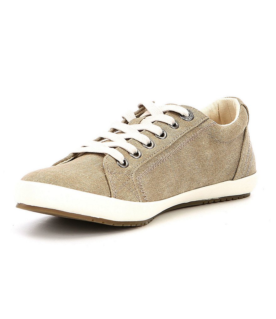 Taos Footwear Star Washed Canvas Lace-Up Sneakers