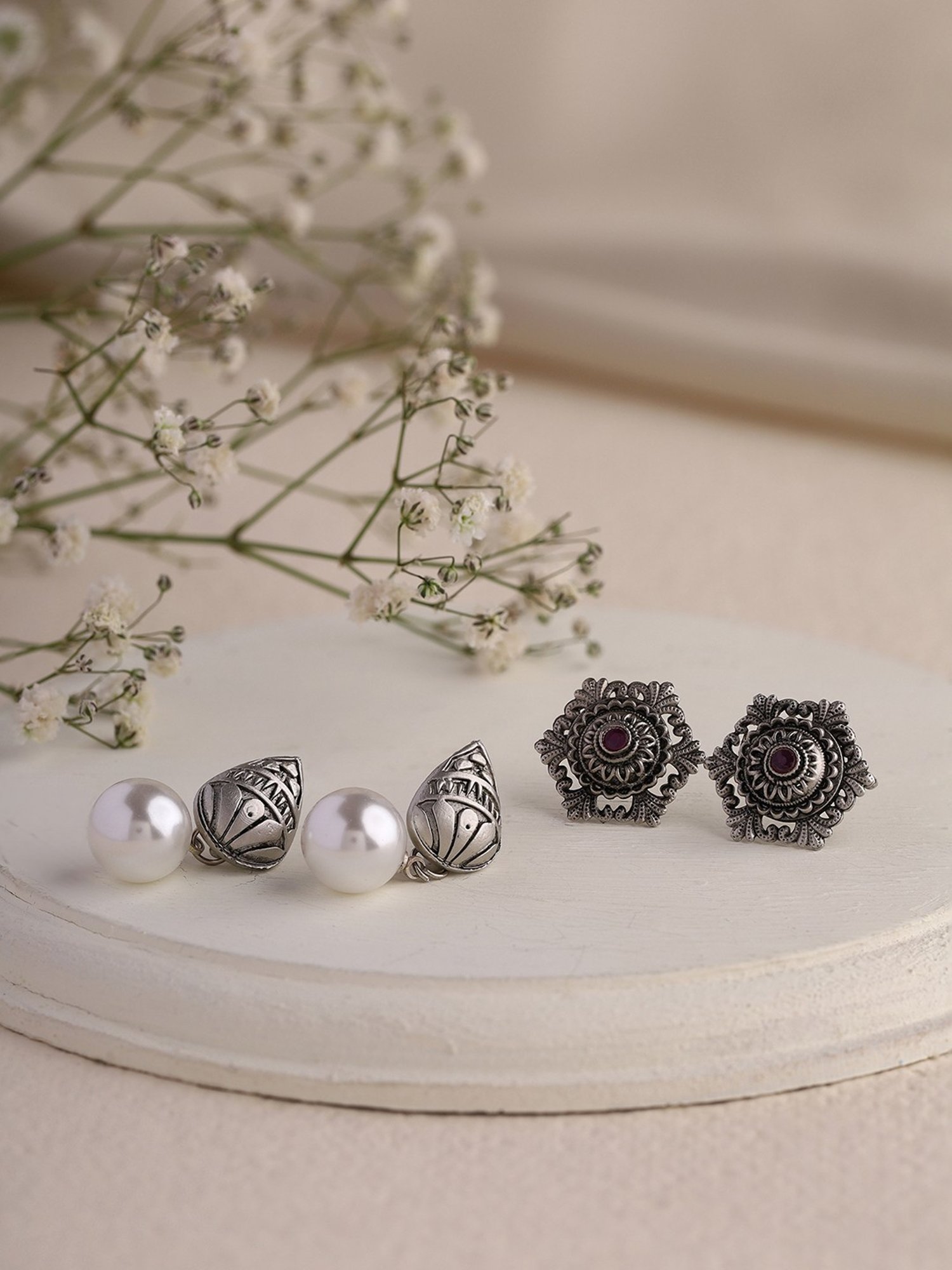 Priyaasi Tribal elegance Dangler Earrings - Set of 2